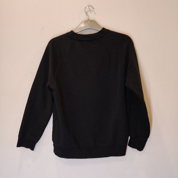 H&M Black Crewneck Long Sleeve Sweatshirt | XS - Picture 3 of 6